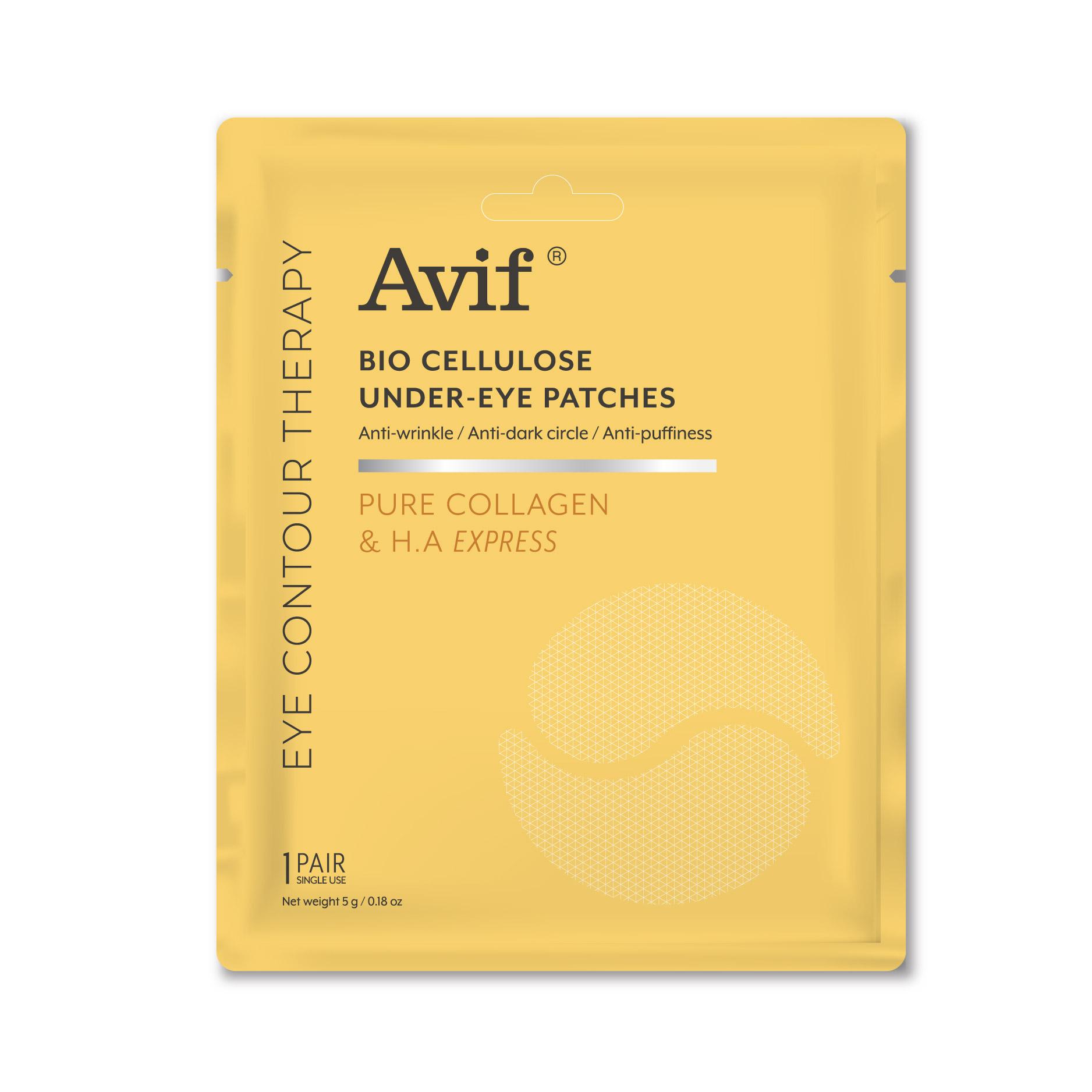 [HCM]Mặt Nạ Mắt Sợi Sinh Học 4 Tác Động AVIF BIO CELLULOSE UNDER-EYE PATCHES