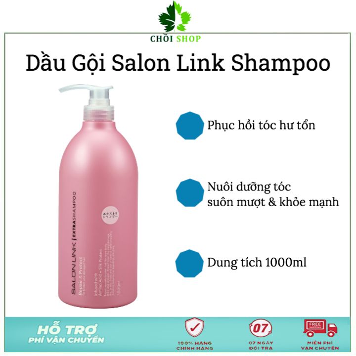 Dầu gội salon link extra shampoo 1000ml nhật bản giúp dưỡng & phục hồi tóc