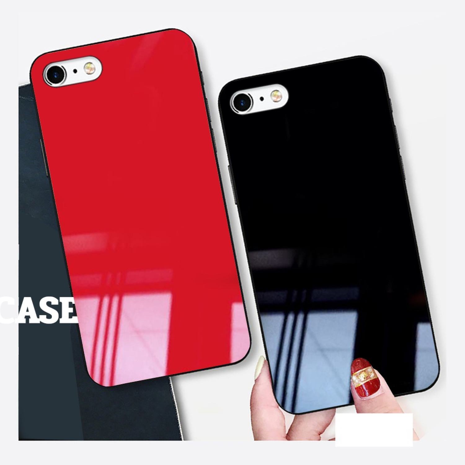 Ốp lưng iρhone 6, 6s, 6s plus, 6 plus, 7, 8, 7 plus, 8 plus mặt kính gương sáng bóng cao cấp