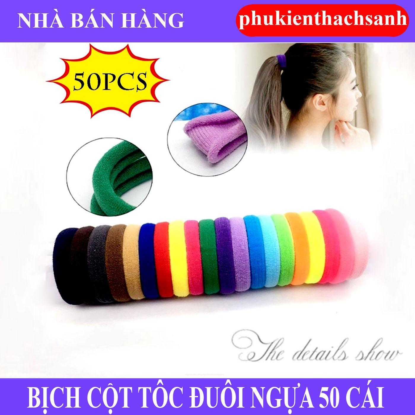 50 chun buộc tóc phối nhiều màu