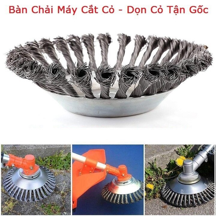 Lưỡi cắt cỏ, Dây Thép Bánh Xe Vườn Cỏ Dại Bàn Chải Máy Cắt Cỏ Cỏ Thần Thực Tử Tông Đơ Bàn Chải Dụng Cụ Cắt Vườn Cỏ Đầu Tông Đơ Cắt Cỏ Dại Bàn Chải