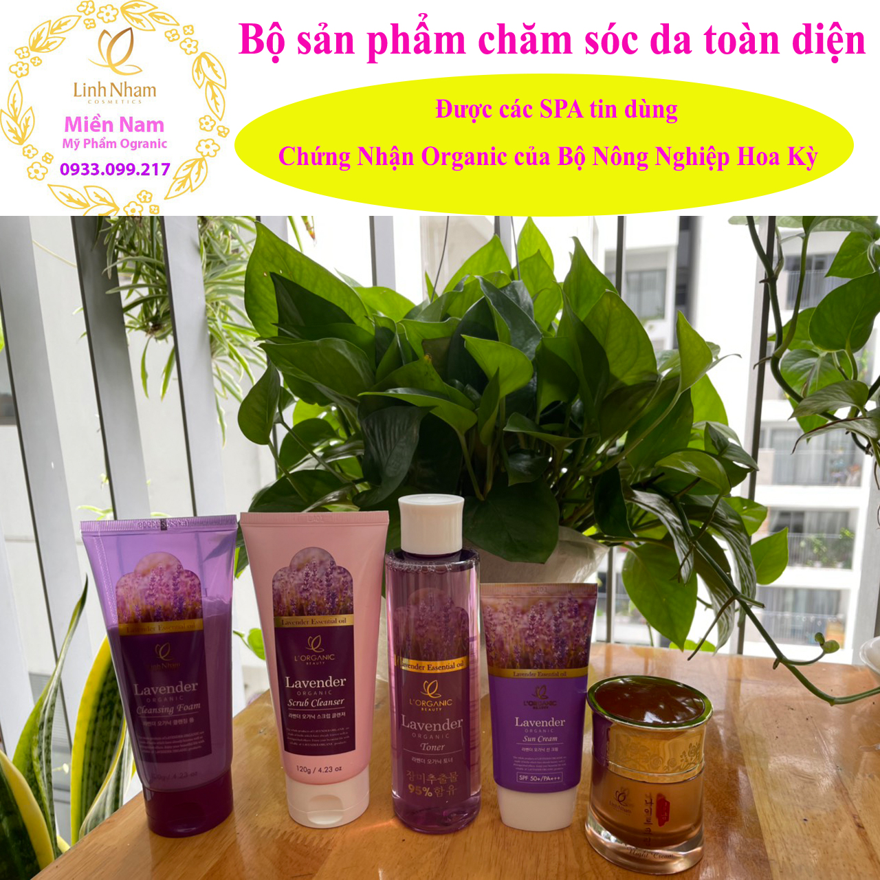 [HCM]Bộ 5 sản phẩm chăm sóc da toàn diện thiên nhiên organic chính hãng Linh Nhâm được sx tại Hàn Quốc phù hợp với làn da thời tiết và khí hậu của Việt Nam được phân phối bởi Linh Nhâm Cosmetics Miền Nam