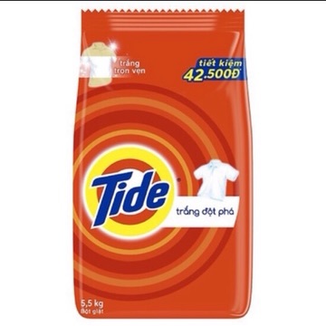Bột giặt tide 55kg trắng đột phá