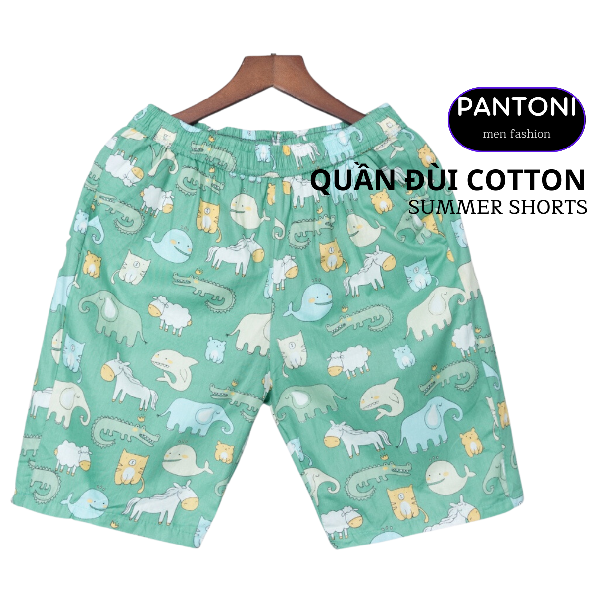 Quần Đùi Nam Cotton - Quần đùi nam mặc nhà chất cotton siêu mát
