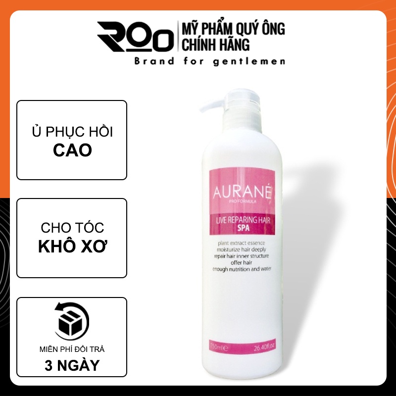 Dầu Ngâm Ủ Phục Hồi Tóc Aurane Live Repairing Hair Spa RooVietnam 750ml