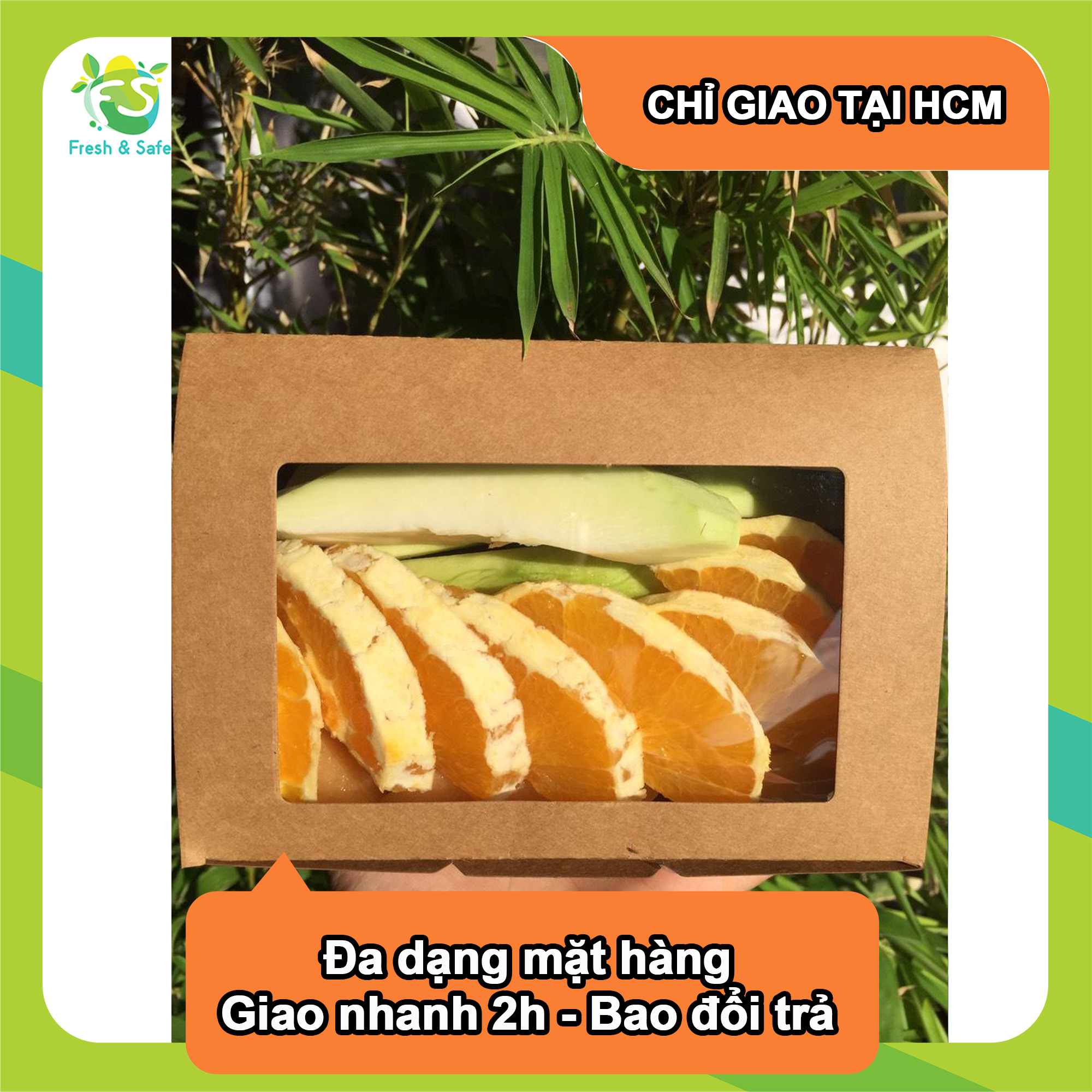 Trái cây cắt - hộp mix f3
