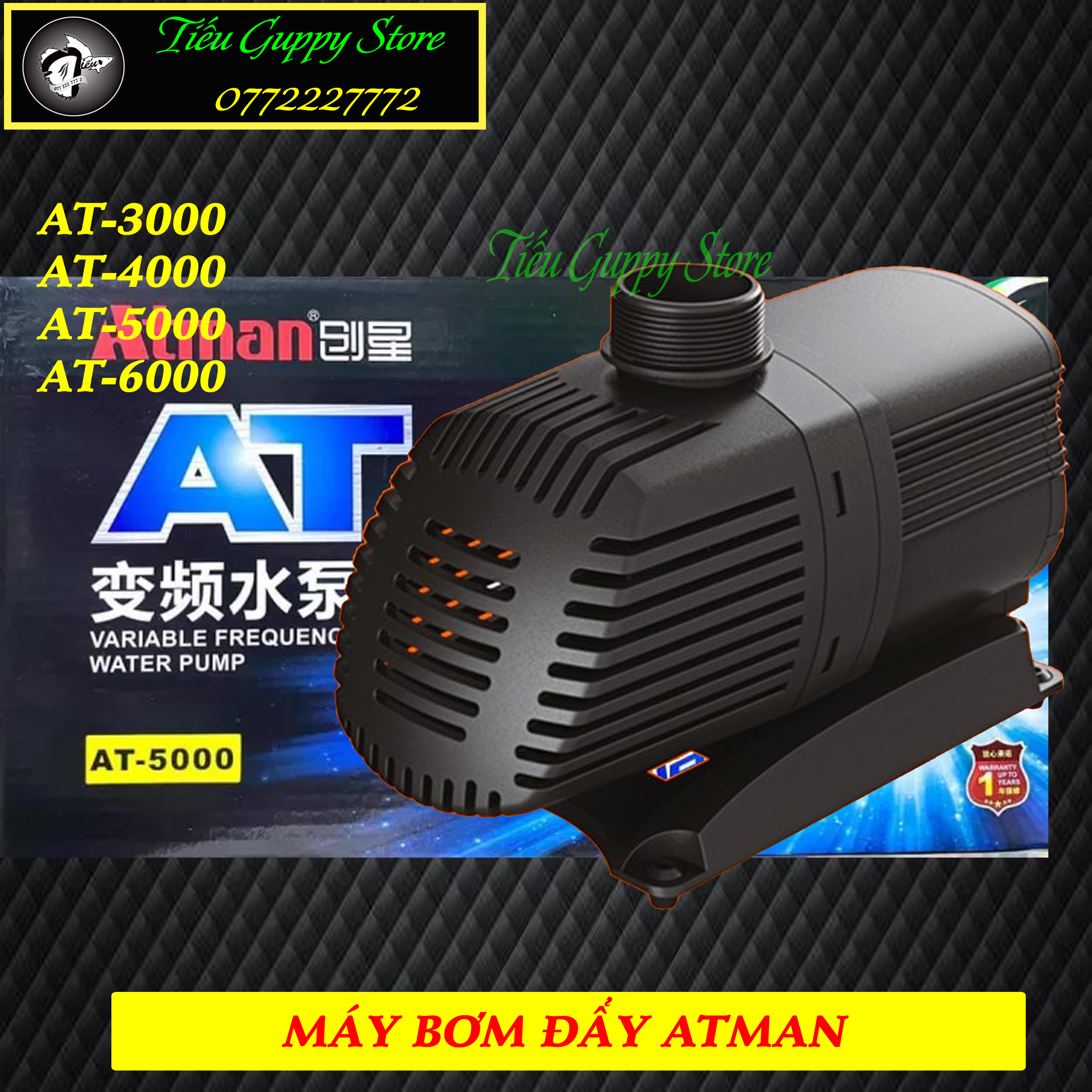 Máy Bơm Đẩy ATMAN Tiết Kiệm Điện AT-3000, AT-4000, AT-5000, AT