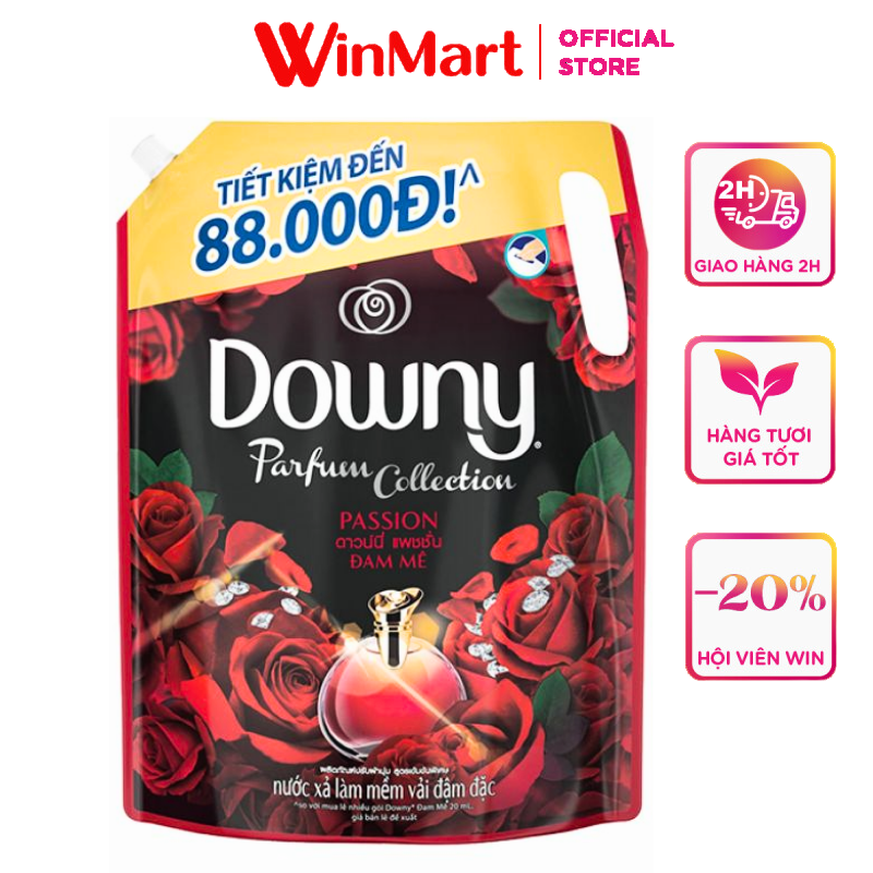 - Nước xả vải Downy hương đam mê túi 2L