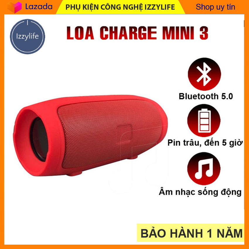 [LÀM CHỦ SỰ KIỆN] Loa bluetooth mini 3, loa mini 3 cao cấp 2021, âm thanh sống động, pin trâu, tích hợp thẻ nhớ, kết nối với mọi điện thoại iphone, samsung, oppo, huewei, xiaomi – shop Izzylife
