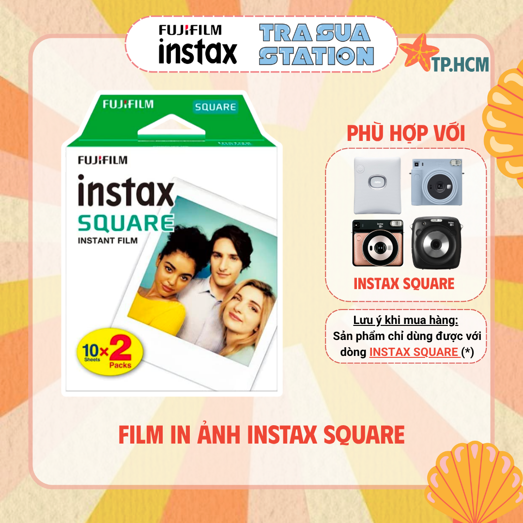 [HCM] Fujifilm Instax Square Film - Giấy in ảnh khổ vuông dành cho máy chụp ảnh lấy liền Fujifilm Instax Square