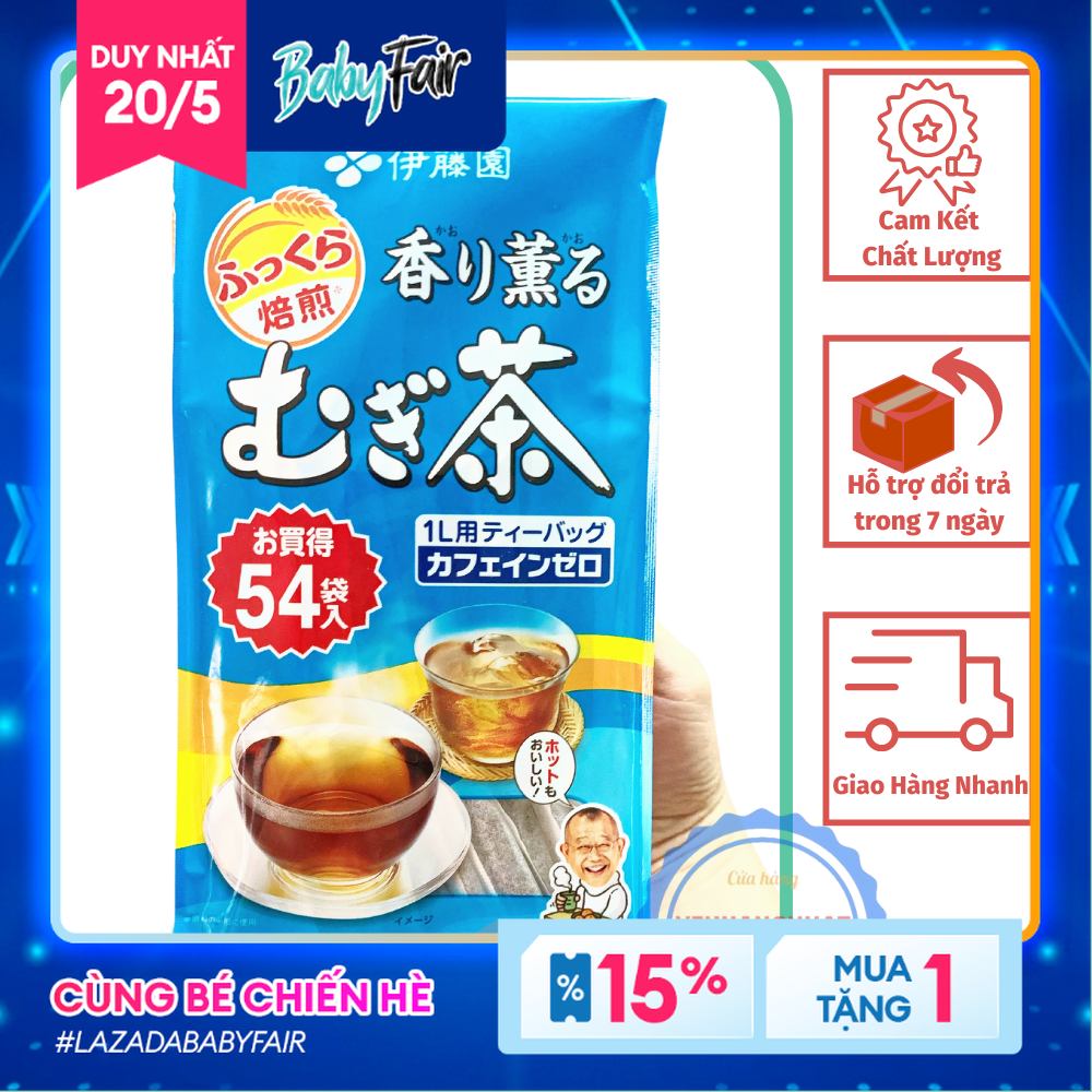 Trà lúa mạch Itoen Mugi Nhật Bản 54 gói Siêu to tiết kiệm