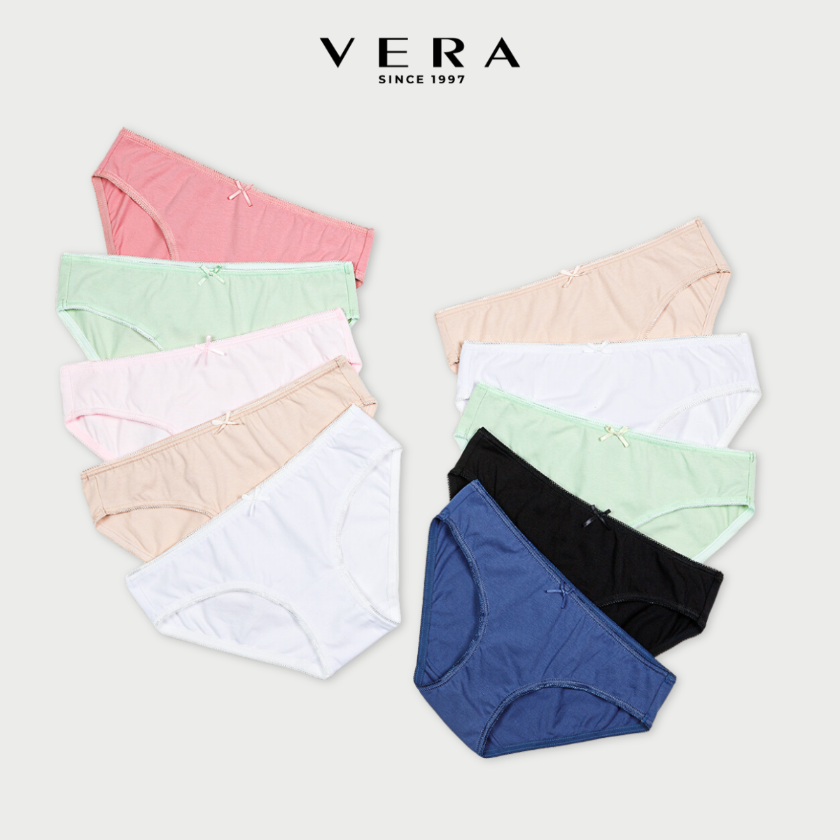 Combo 10 quần lót nữ cotton VERA V7166