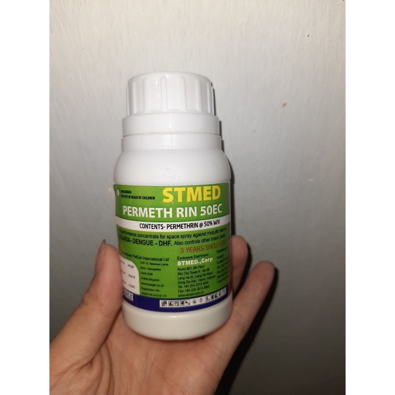 Sản phẩm diệt muỗi stmed permethin 50ec nhập khẩu anh quốc chai 100ml
