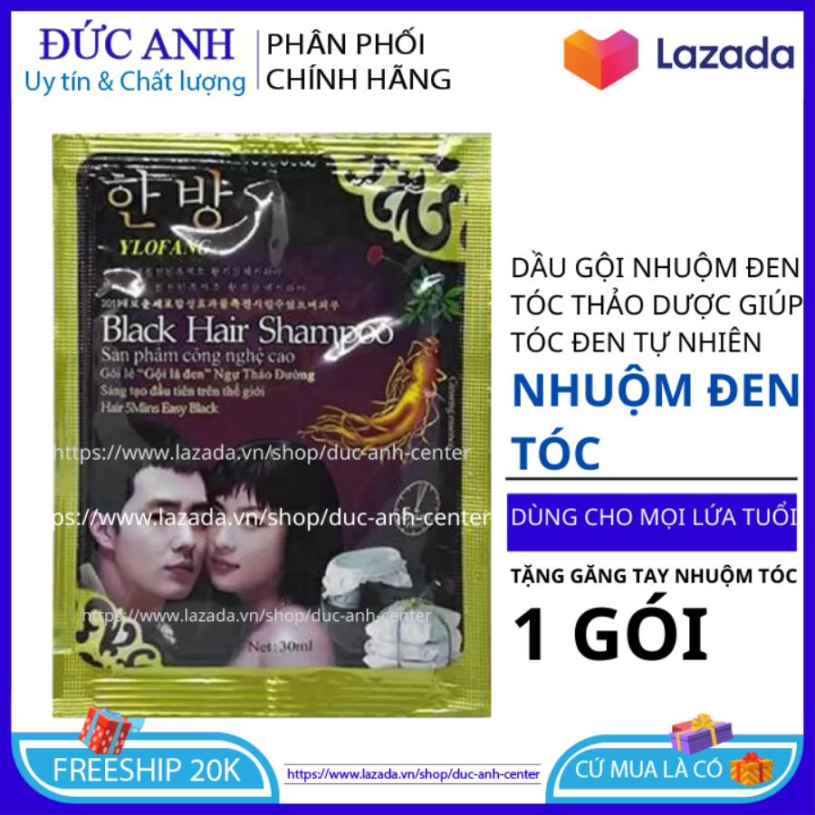 Dầu nhuộm đen tóc tạm thời tại nhà màu đen Hàn Quốc Đức Anh Center
