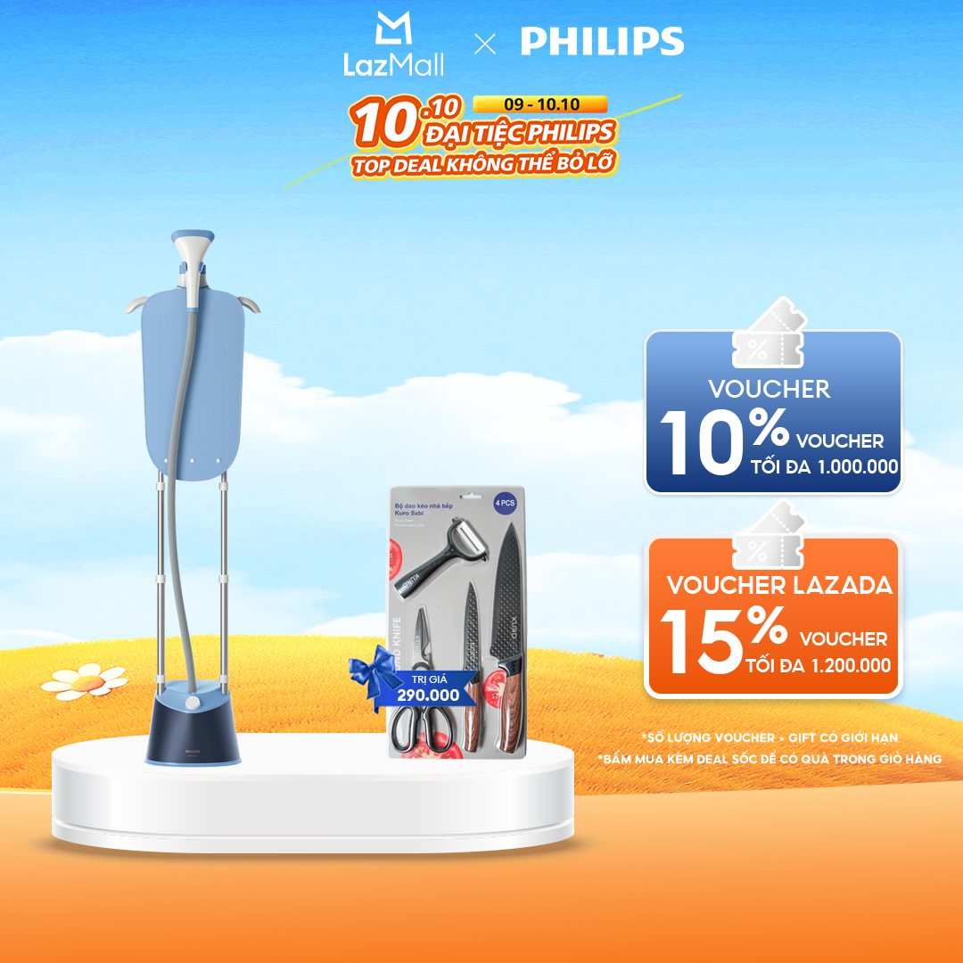[QUÀ TẶNG HẤP DẪN - SLCH] Bàn Ủi Đứng Hơi Nước Philips STE1030/20 - Hàng Phân Phối Chính Hãng