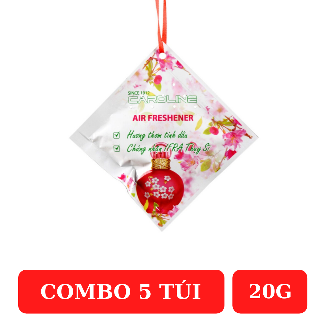 Combo 5 túi thơm tinh dầu Caroline 20g hương nước hoa