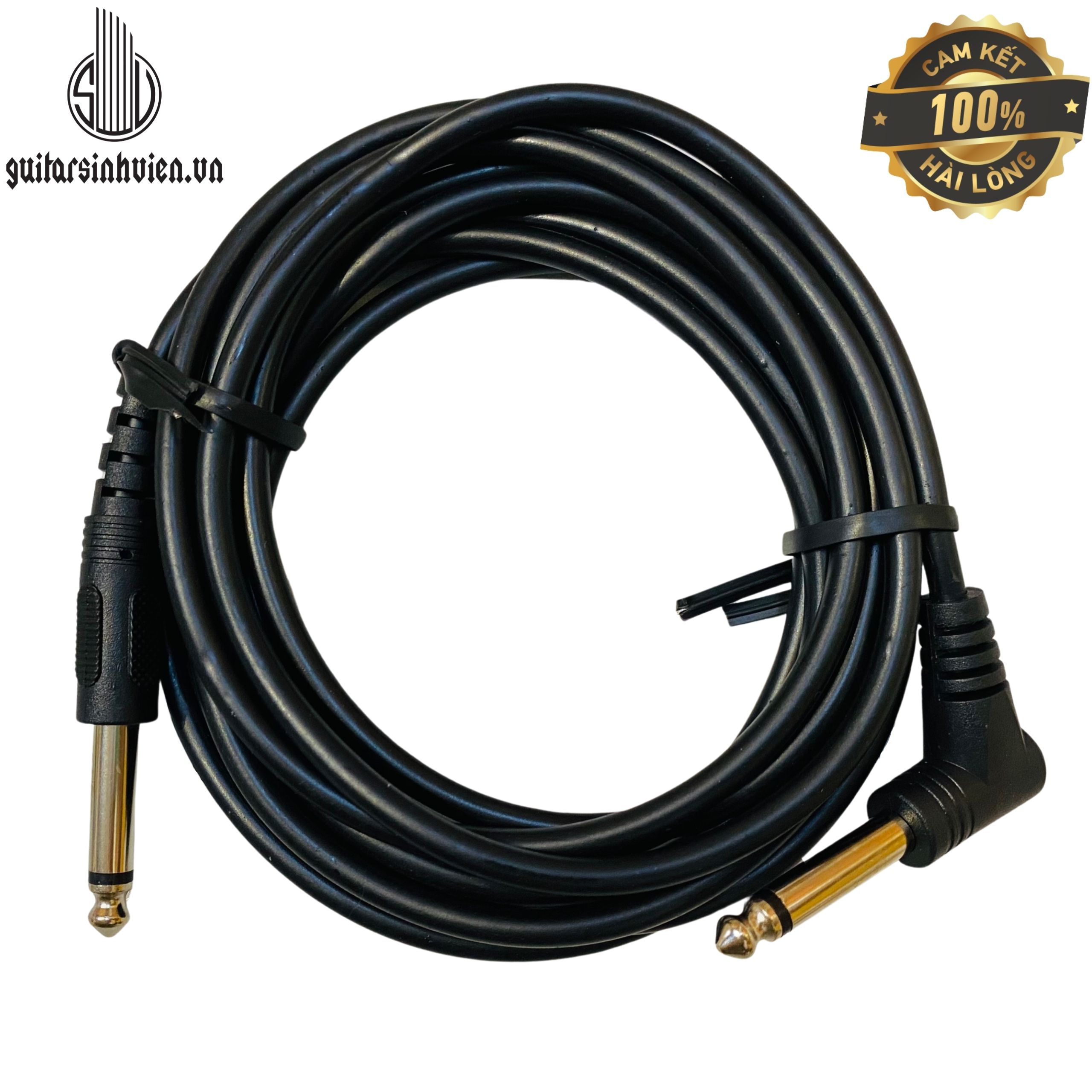 Jack amply 3m đen giá rẻ j3mđ - dây jack âm thanh cắm đàn guitar ra loa 6 ly