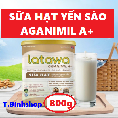 [Hộp 800g, HSD 2026] Sữa hạt Latatwa Organimil A+