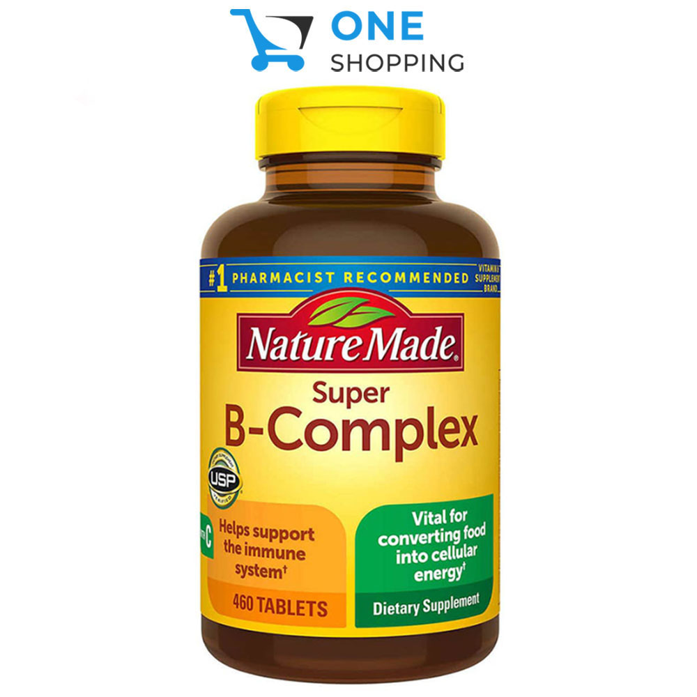 Viên Uống Vitamin B Tổng Hợp Nature Made Super B-Complex 460 Viên
