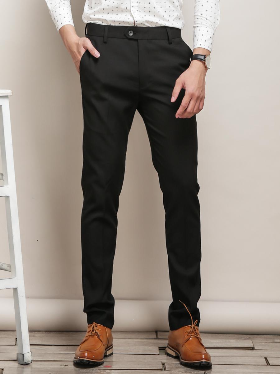 Quần âu nam, quần tây nam, quan au nam Màu Đen Tuyền loại cao cấp chất liệu đẹp, mát chống nhăn