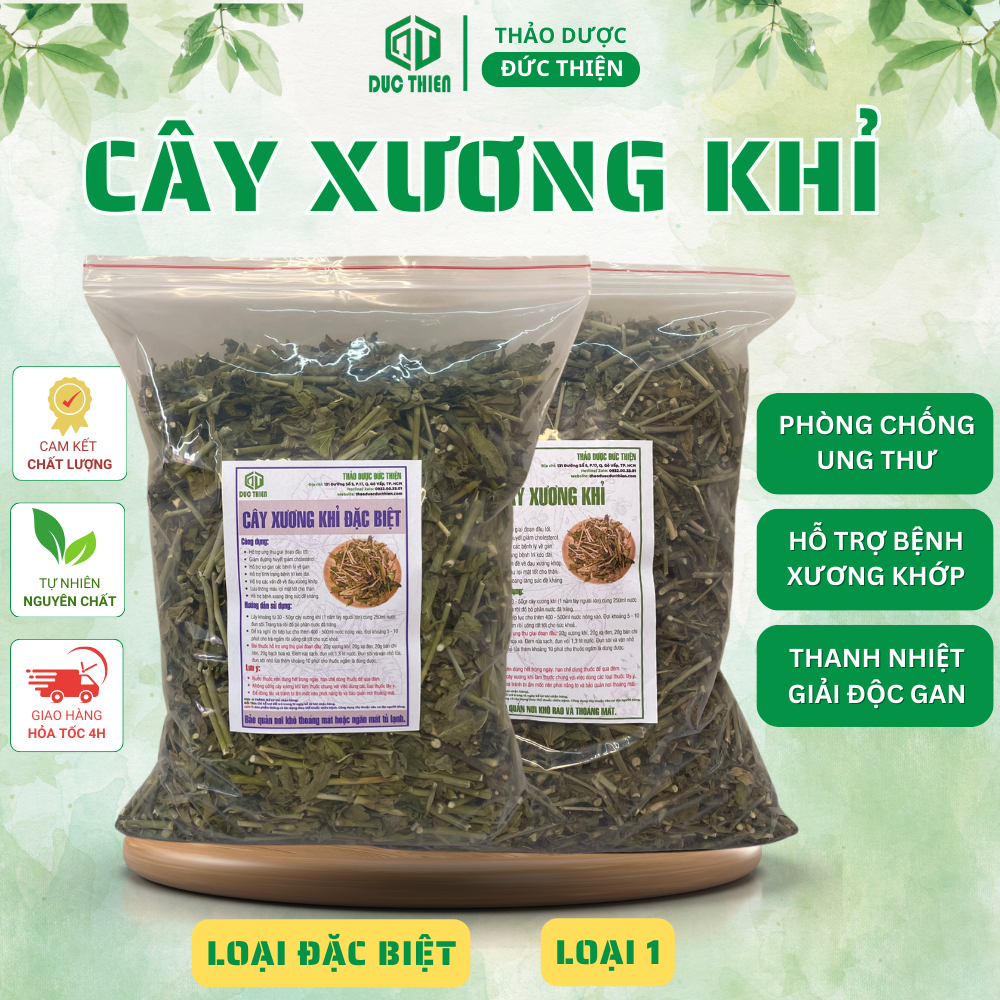 1kg cây xương khỉ loại 1 đức thiện - hỗ trợ ung thư, men gan cao, đau nhức xương khớp