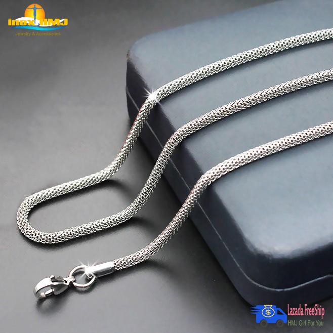 [HCM]Dây chuyền nam xích cuộn kiểu da rắn 2mm x 45cm_TRANG SỨC PHONG THỦY .