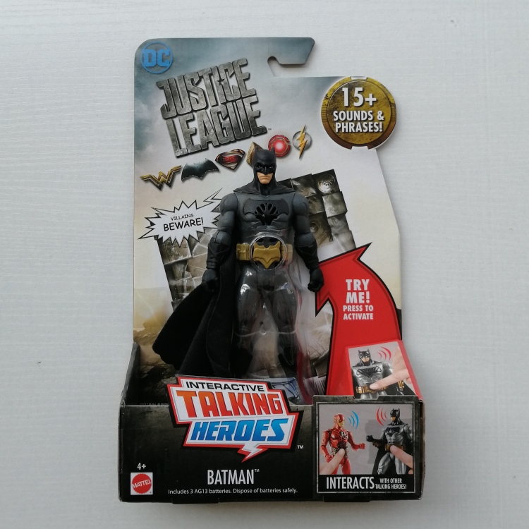 DC Justice League Batman Superman Flash Steel Bone Joint Movable Doll Model  Mattel Genuine FGG49 