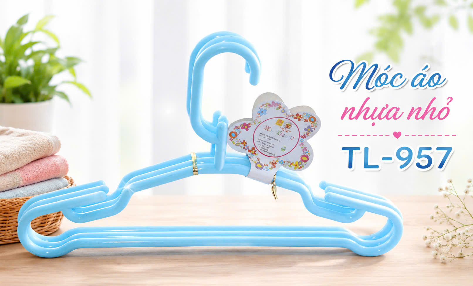 Móc áo dày nhỏ tự lập tl957 - 3c