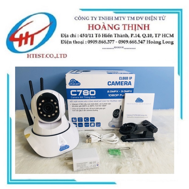 Camera vitacam c780 2.0mpx 3 râu wifi - dòng 2.0, có cổng lan - hàng chính hãng - sp000345