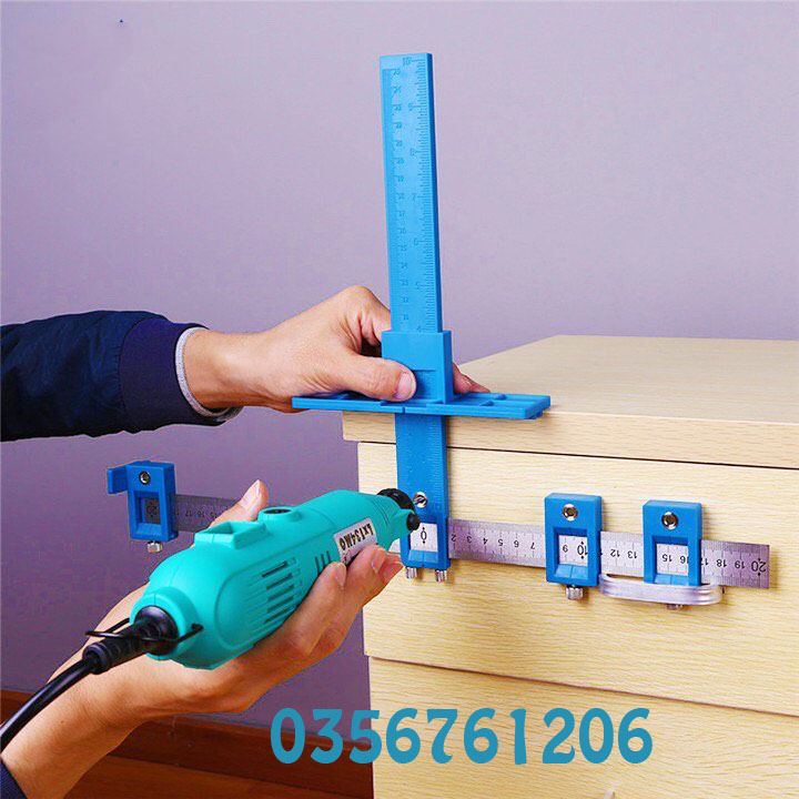 Thước đo lỗ khoan đa chiều thước thợ mộc thước định vị lỗ khoan