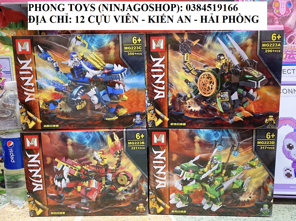 Bộ đồ chơi lắp ráp MG 223 : Rồng thần sư tử của các chiến binh Ninja Season 13