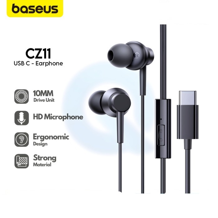 Tai nghe dây TYPE-C Baseus C17 và CZ11