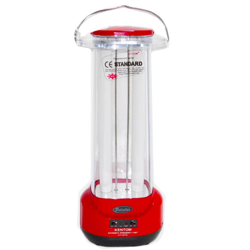 [HCM]Đèn sạc chiếu sáng khẩn cấp Kentom KT 3100TDL. (Đỏ)