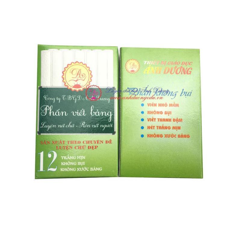 Phấn trắng thanh đậm, viết trang trí bảng, giá bình dân
