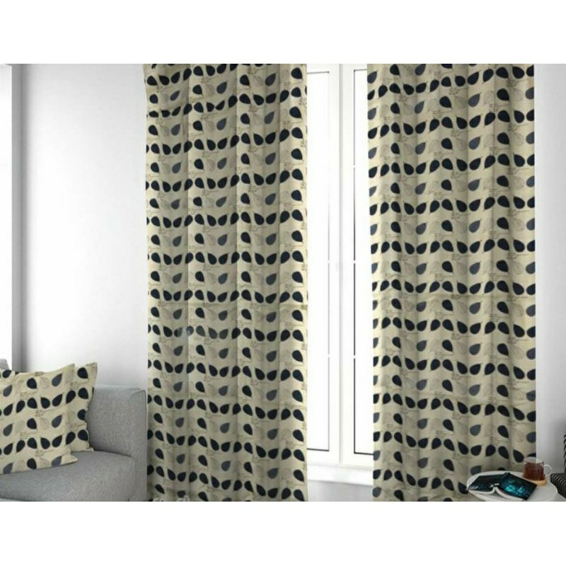 [HCM]Rèm vải bố kiểu cây lá dán tường không cần thanh treo