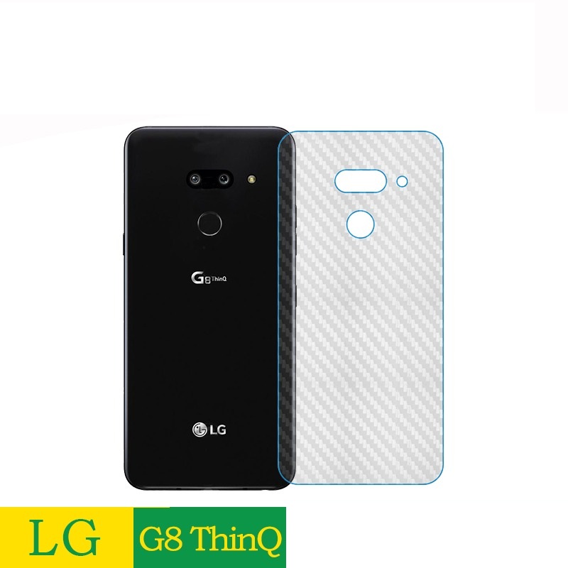 Miếng dán lưng lg g8 dán dẻo vân carbon mặt lưng chống trầy - lg g8 bản mỹ 02 camera