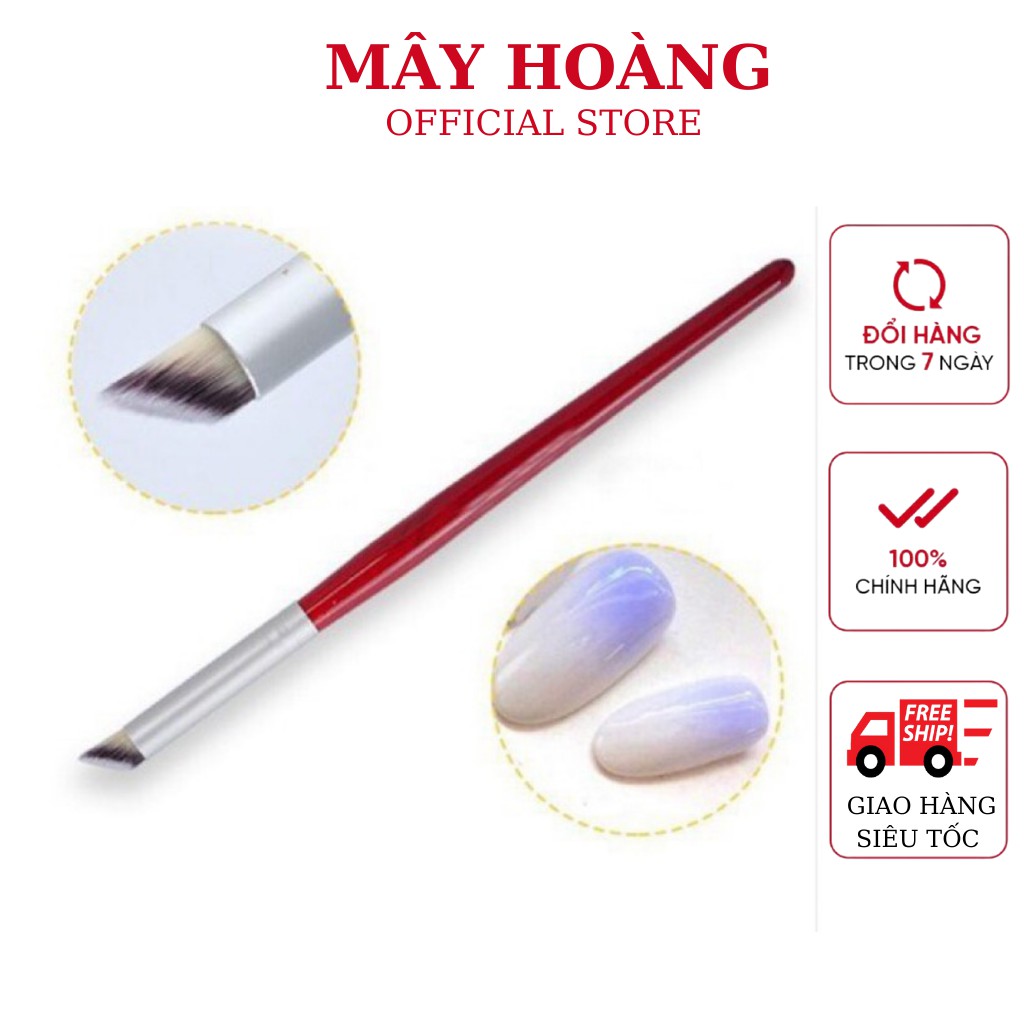 Cọ dặm omber cán gỗ đầu xéo