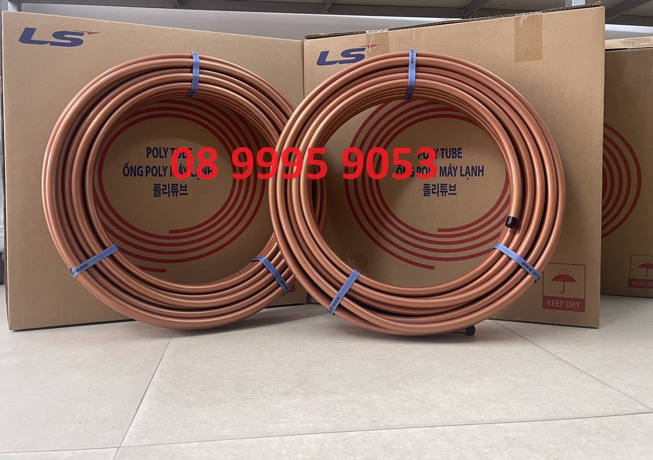 1 cuộn 30m ống nhôm phủ Poly Hàn Quốc - ống nhôm điều hòa phi 6, 10, 12, 16