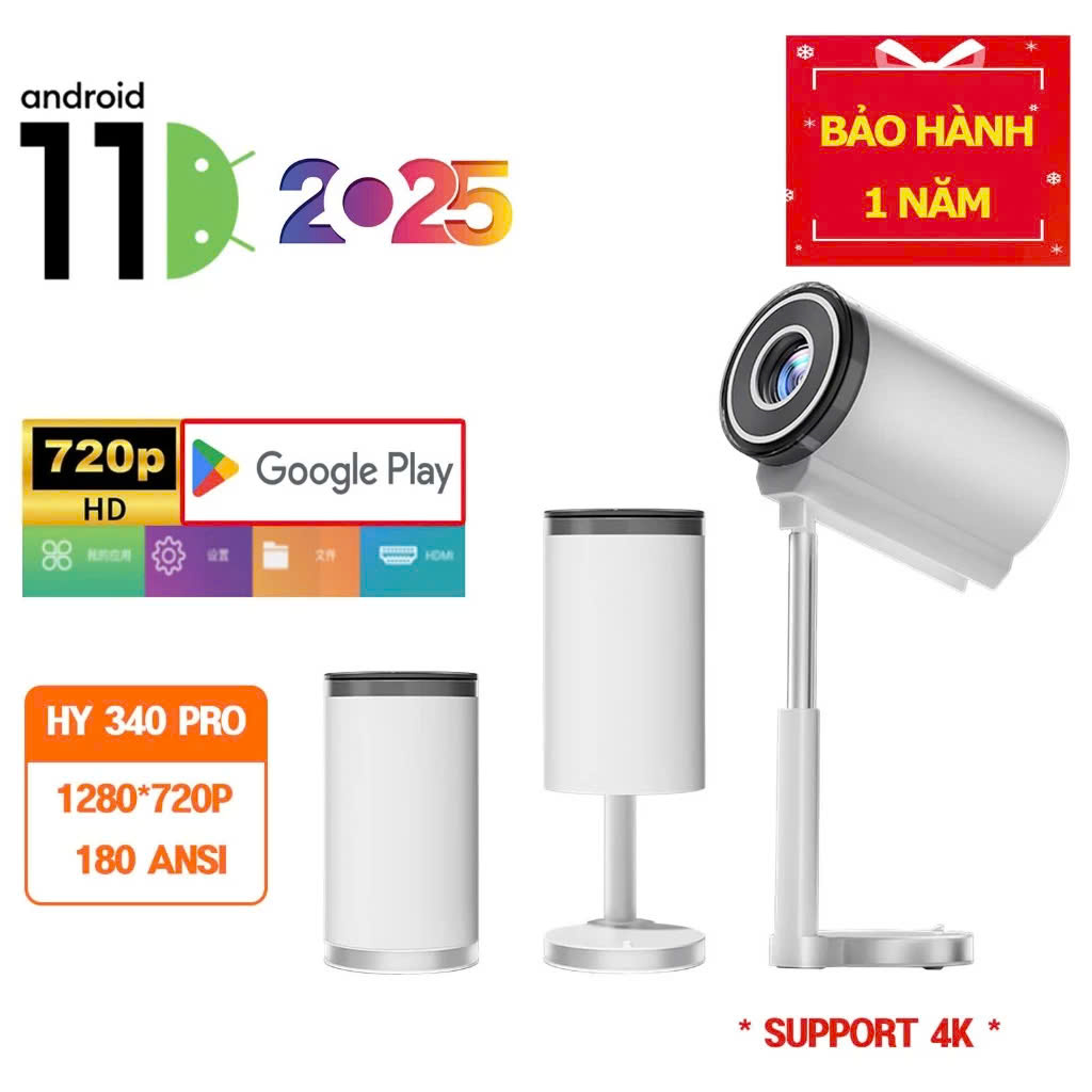 [MỚI] Máy chiếu mini HY340 PRO / HY300 PRO / HY320 / HY320 Mini Full HD android 11.0 sáng 300 ansi