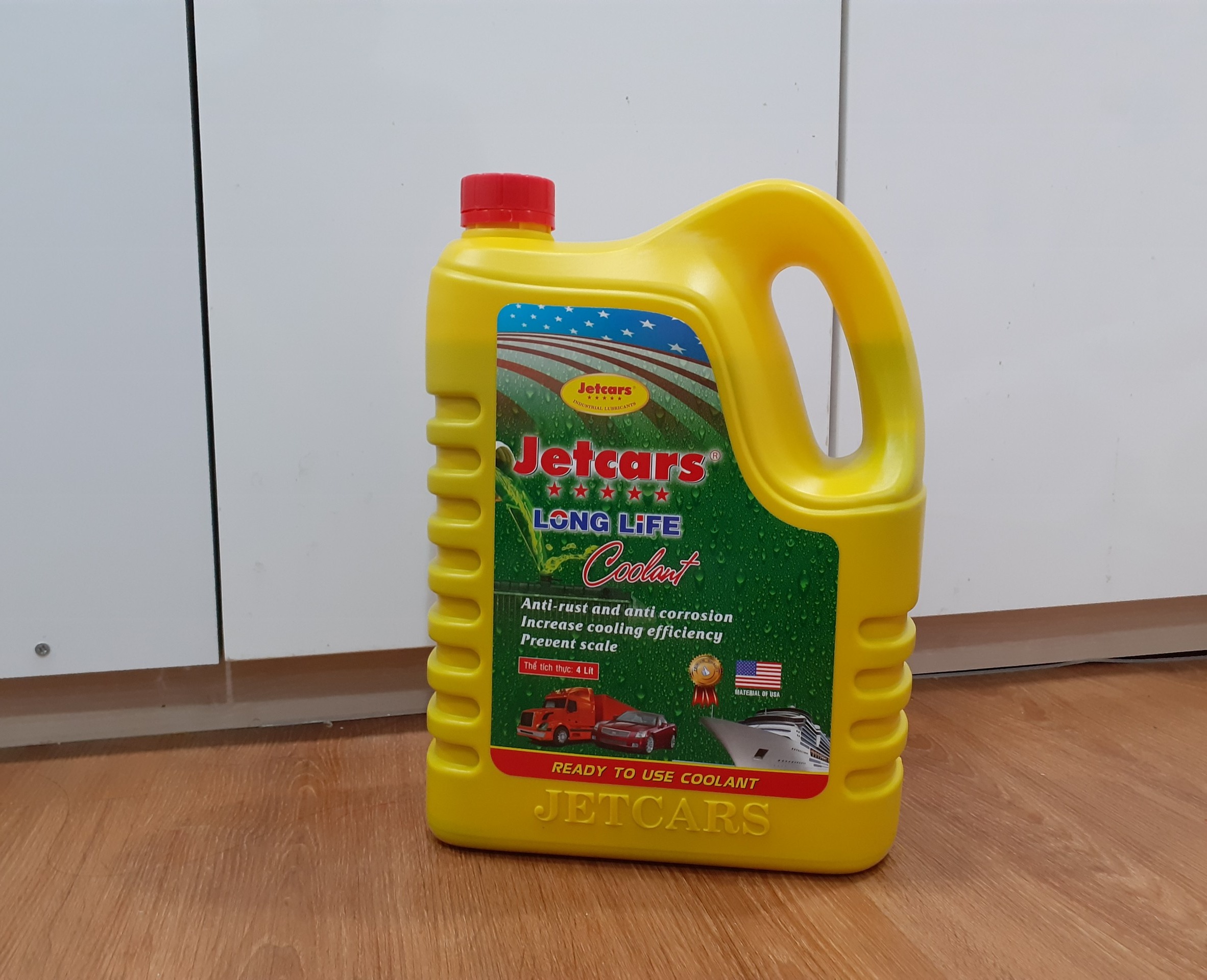 [HCM][ NƯỚC GIẢI NHIỆT MÁY MÀU XANH] JETCARS LONG LIFE COOLANT 4L