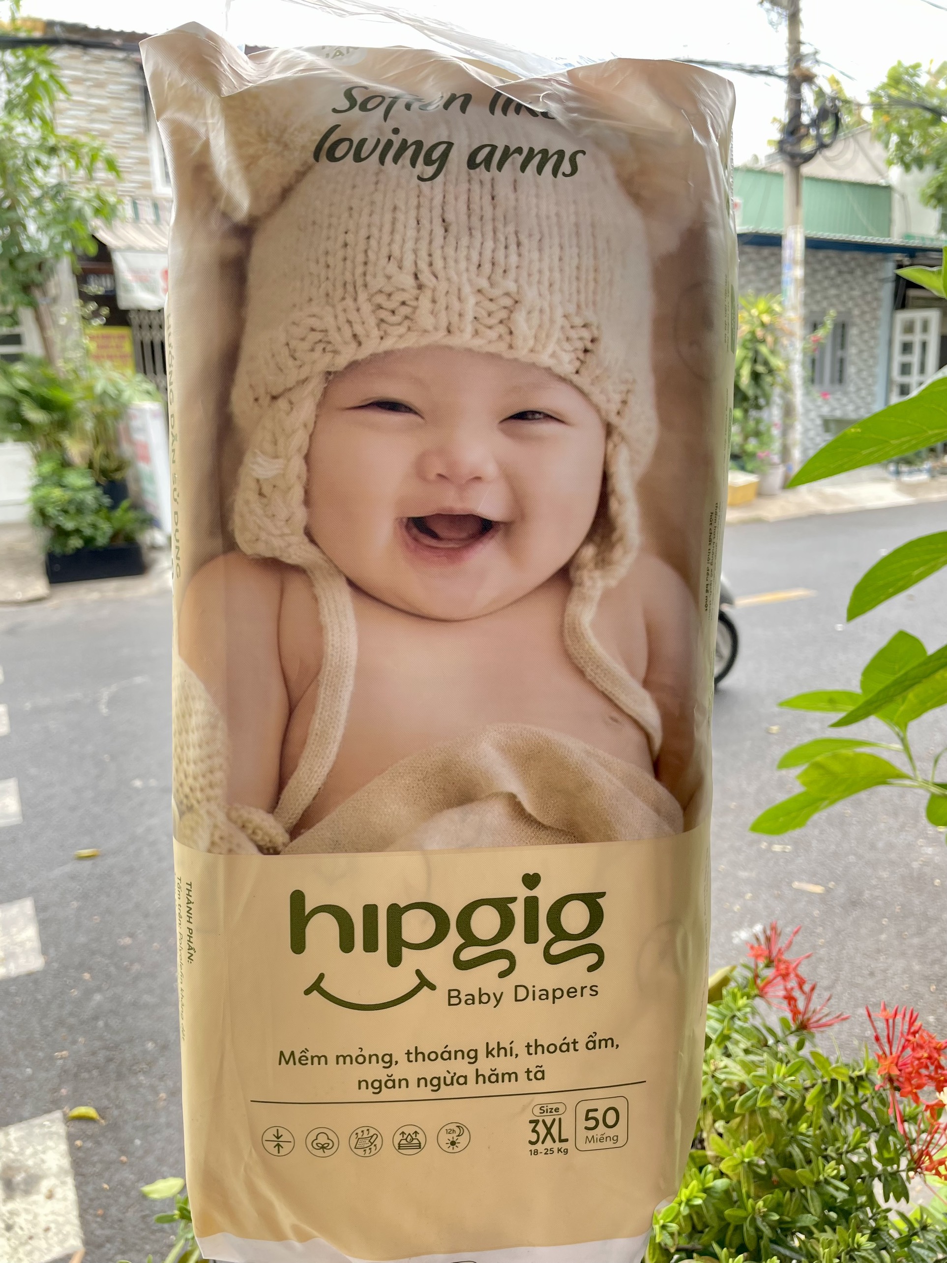50 Pieces of Hipgig Diapers with Genuine Gold Packaging, Butt-Fitting Size from M-6Xl - 2