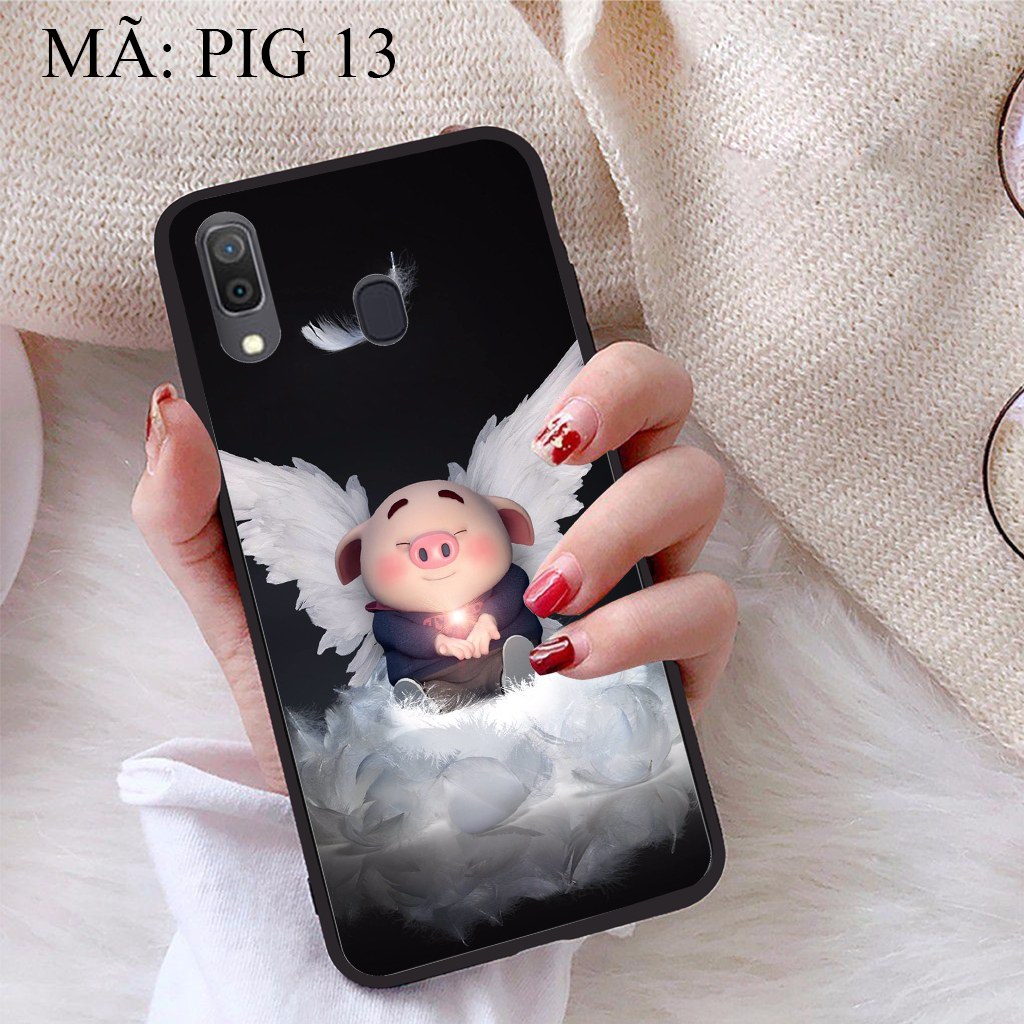 Ốp lưng iCase dành cho Samsung Galaxy A30 viền dẻo TPU BST Pig Cute
