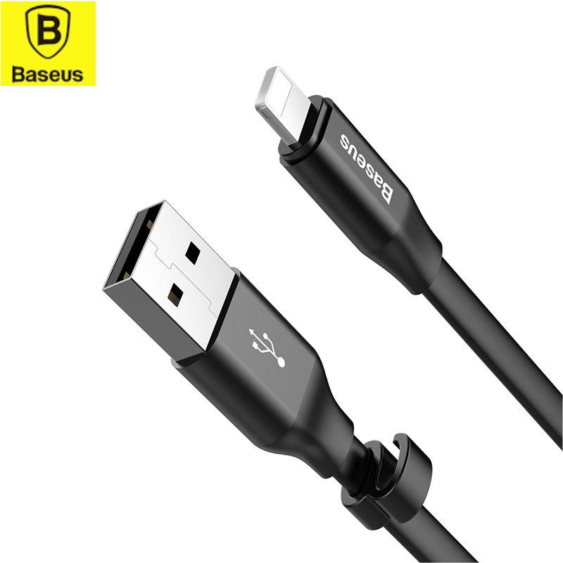 Cáp sạc iphone thương hiêu Baseus cao cấp - 1.2m - bảo vệ điện thoại