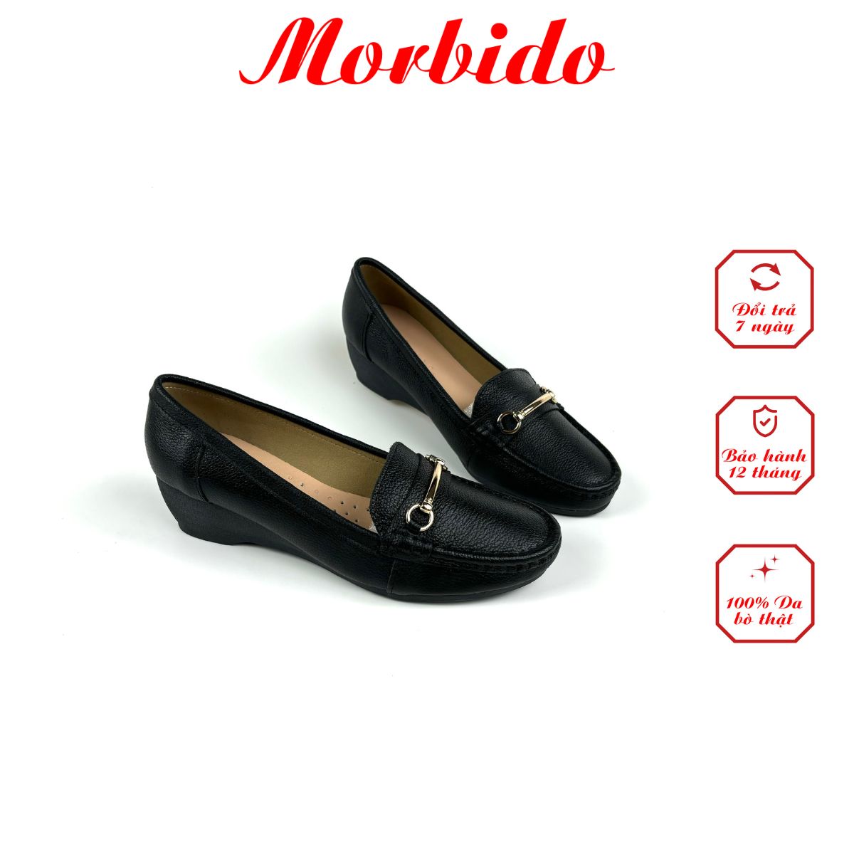 Giày Mọi Đế Xuồng Da Bò Thật Cao Cấp Morbido M507