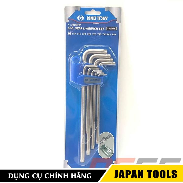 Bộ lục giác hoa thị có lỗ kingtony 20419pr | japan tools