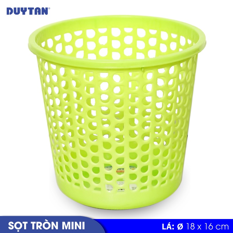 Sọt tròn mini nhựa DUY TÂN (18 x 16 cm) - 22681 - Giao màu ngẫu nhiên