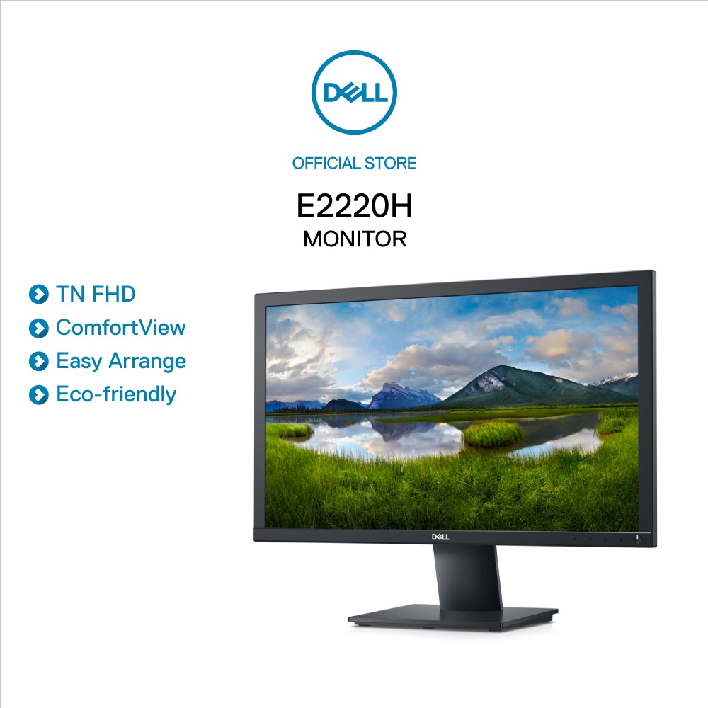 Màn hình dell e2220h 21.5" whd led 1920x1080 tn 5ms 60hz vga dp - chính hãng