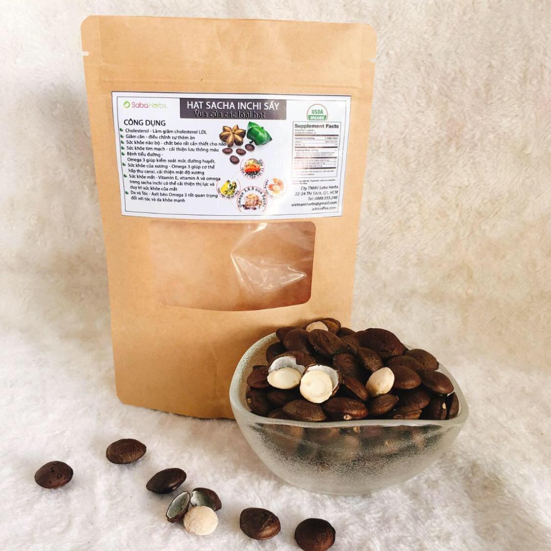 [HCM]Hạt Sacha Inchi sấy khô thơm giòn có OMEGA-3 tốt cho não bộ gói 500Gr