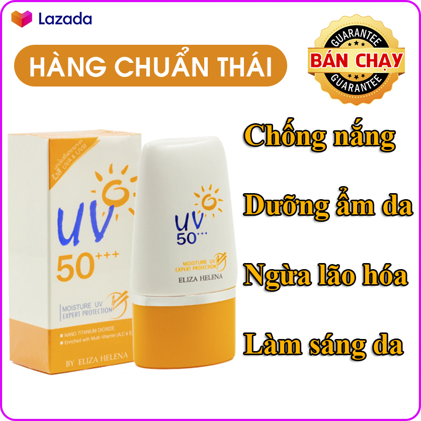 Kem chống nắng cho da mặt và body Eliza Helena UV50+++ Thái Lan 30g giúp chống nắng hiệu quả bảo vệ da khỏi các tác nhân gây hại dưỡng ẩm cho da và làm sáng da