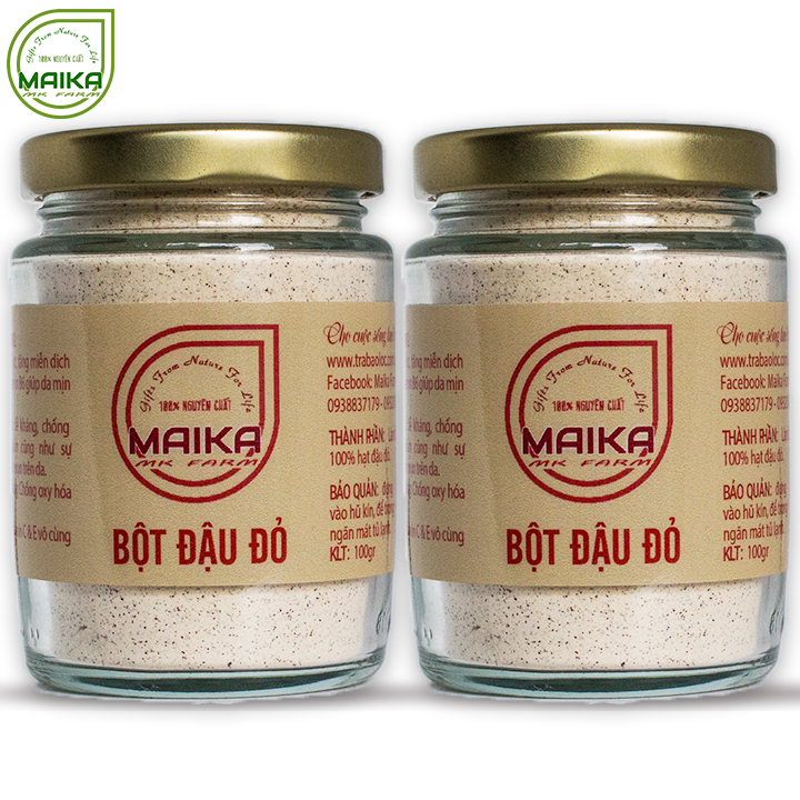 Combo 2 bột đậu đỏ nguyên chất mk farm